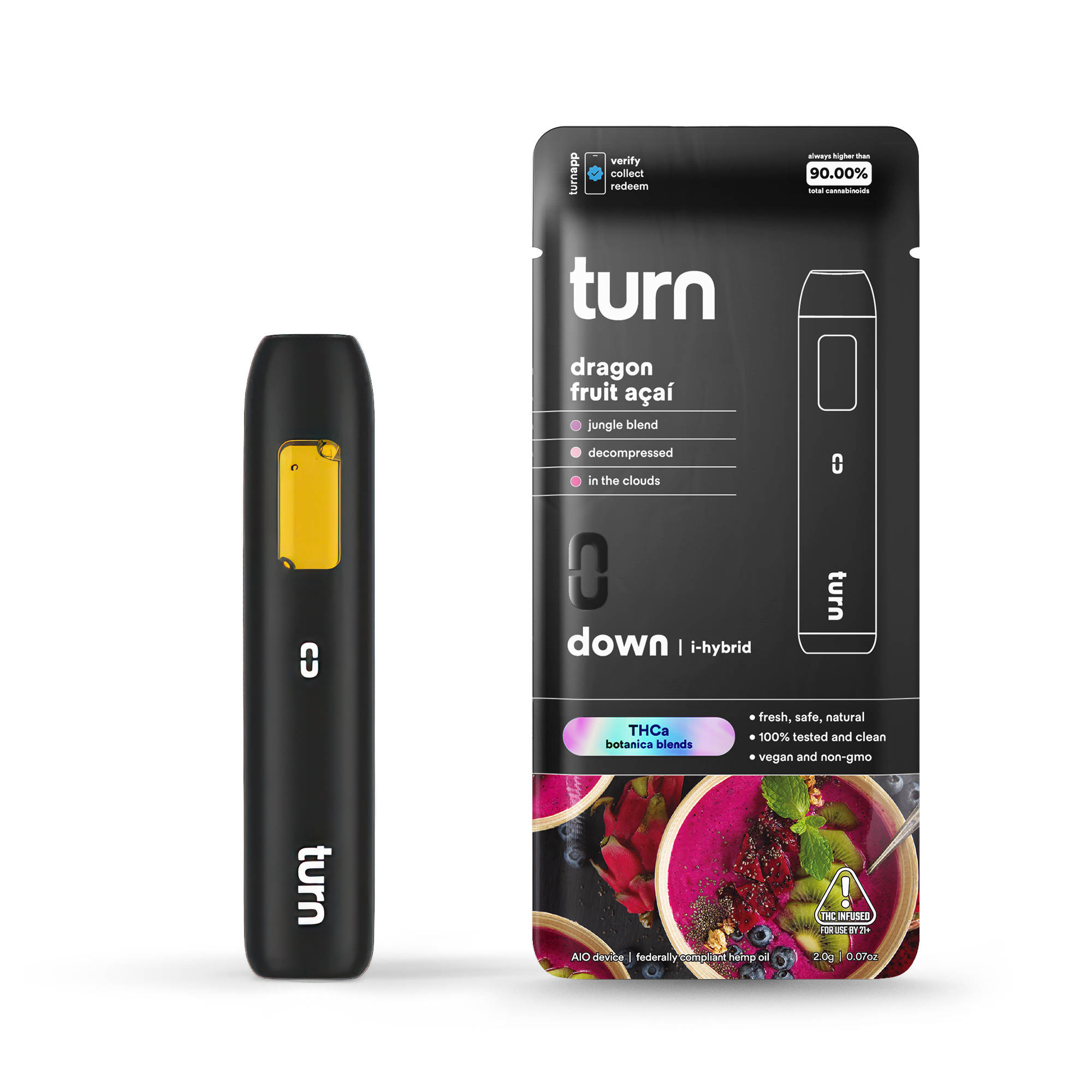 Turn - 2G THCa Dragon Fruit Acai - Hybrid